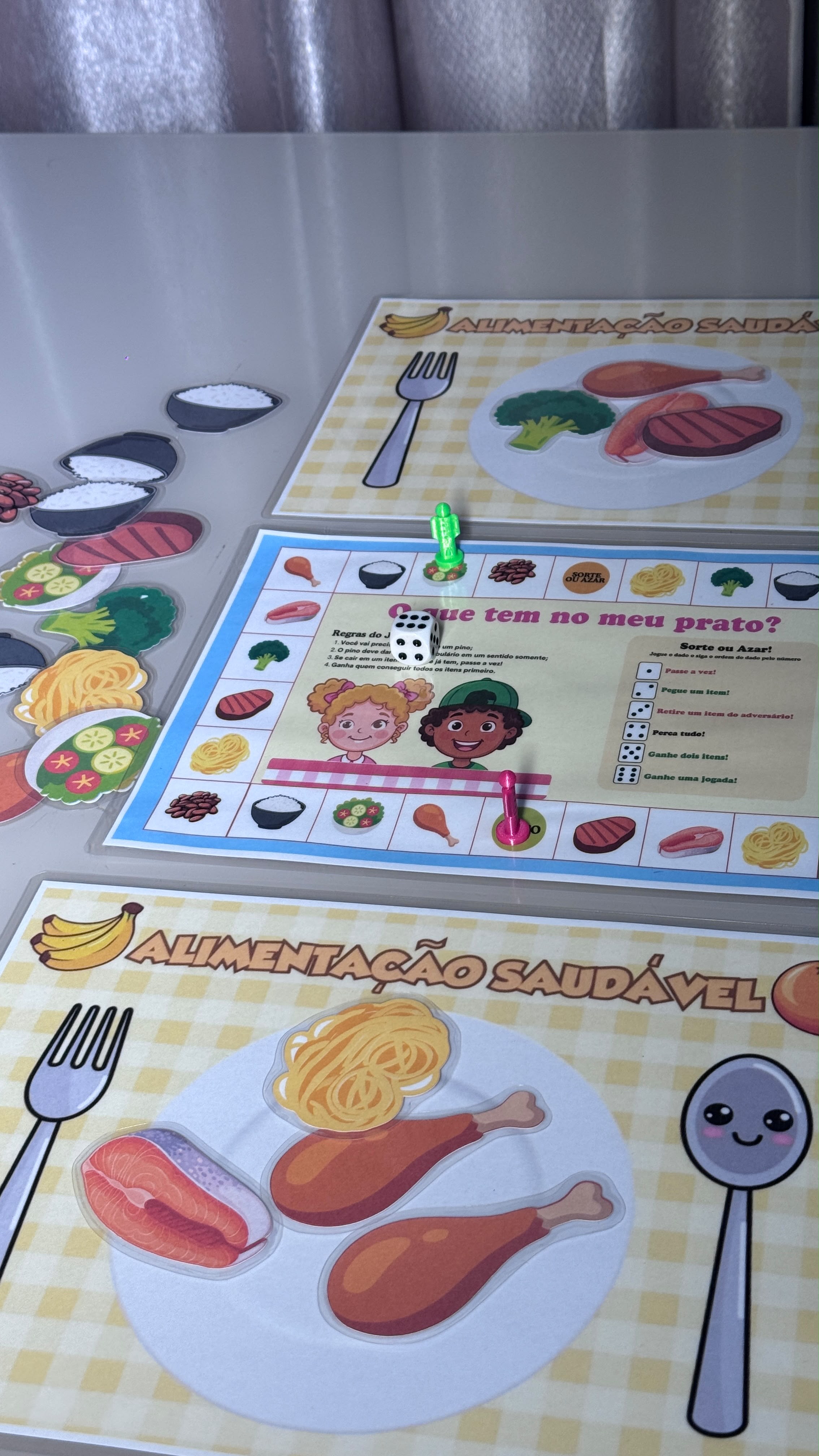 Jogo Tabuleiro alimentação saudável., foto 1