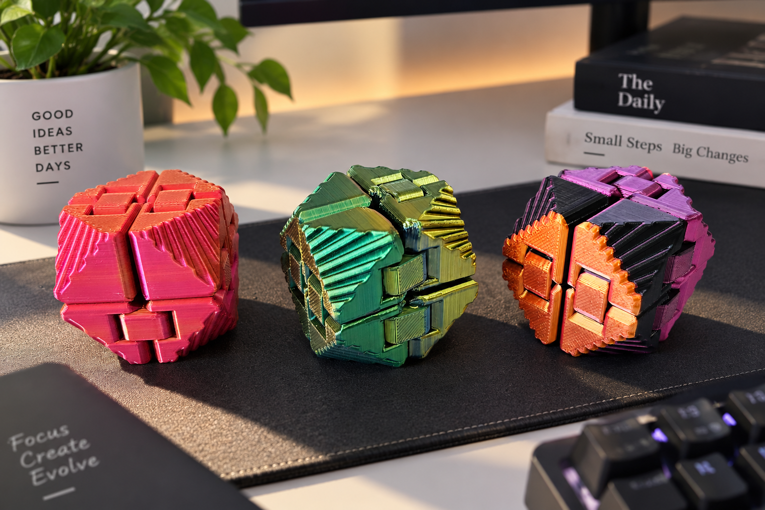 Cubo exagonal infinito bi color, foto 1