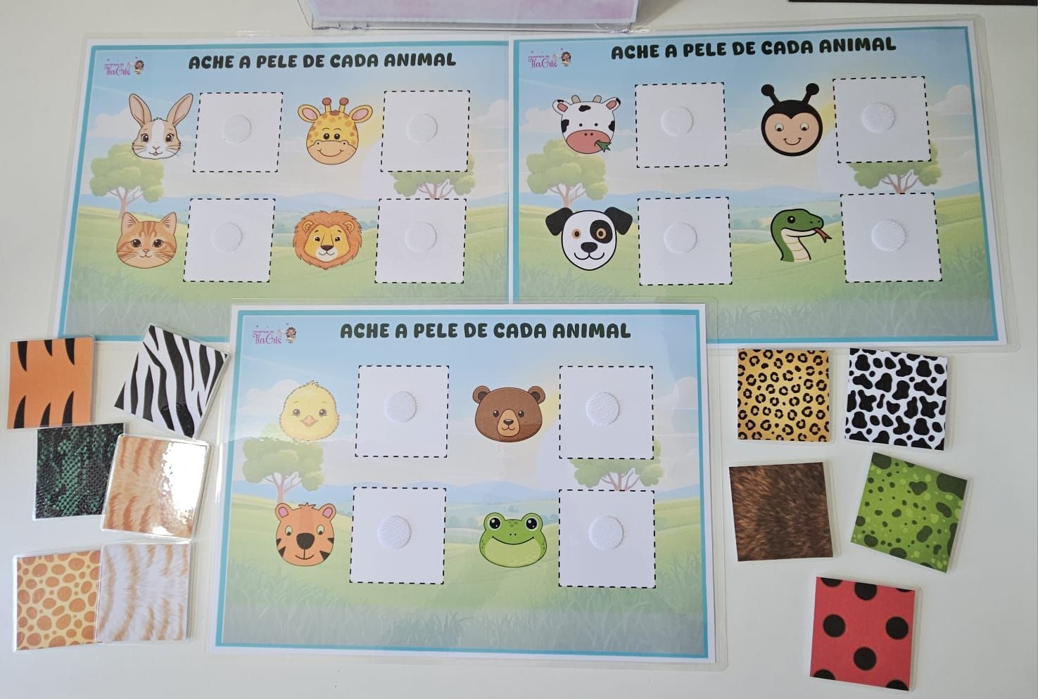 Qual a pele de cada animal, foto 1