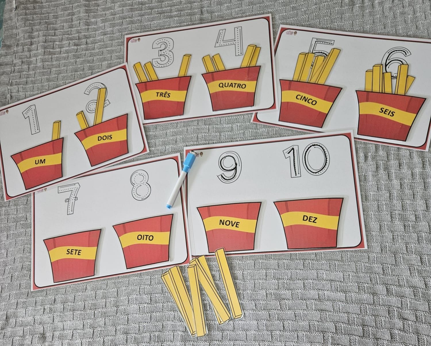 Batata Numérica de 0 a 10: Cartelas, foto 1